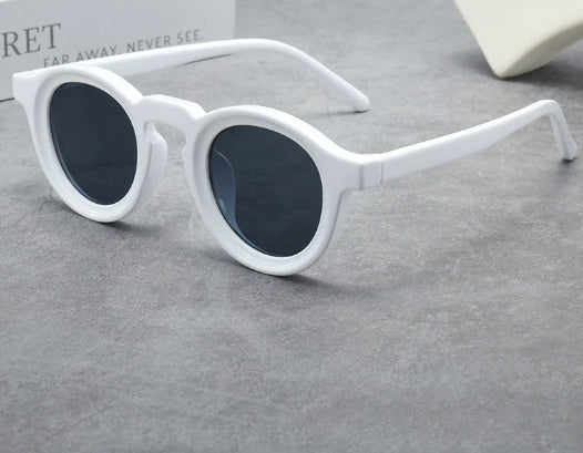Lunettes de soleil Retro Round Small Frame Haute Sens pour homme et femme