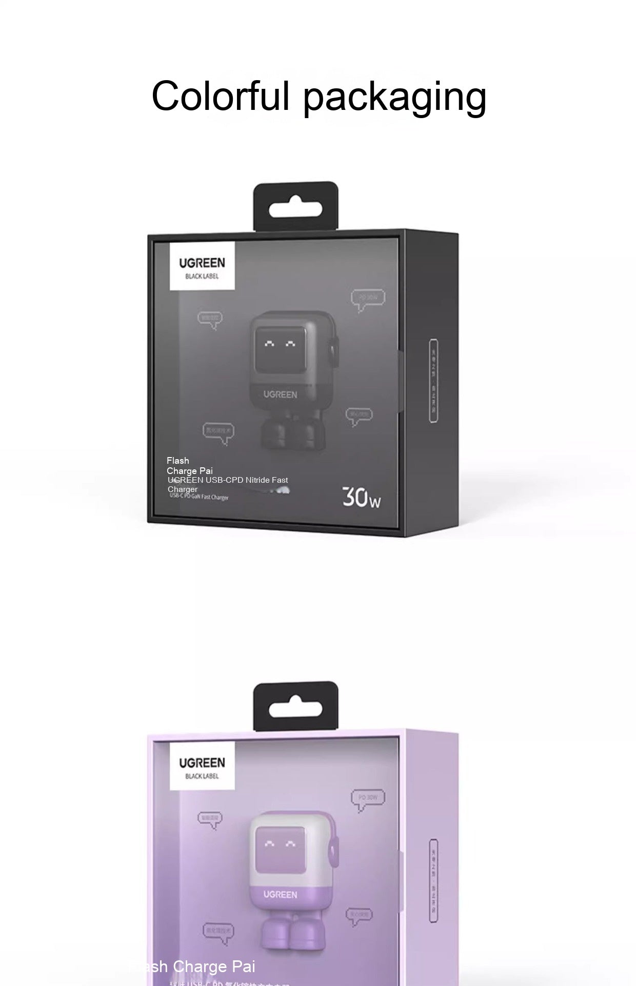 Chargeur Nitride Gallium 65W pour ordinateur portable