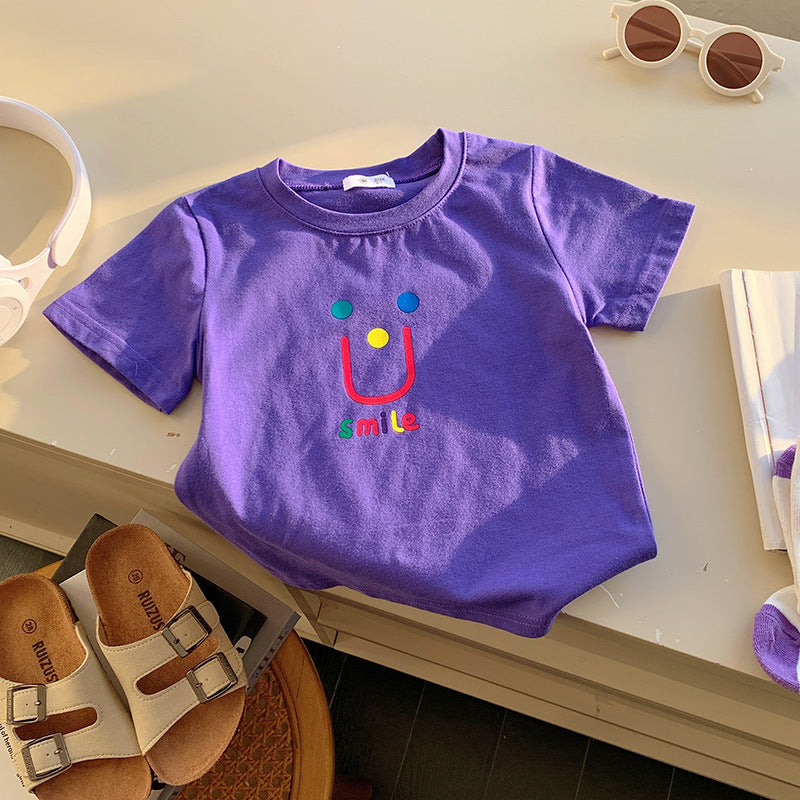 T-shirt pour enfants Imprimé mode Mignon de dessin animé populaire
