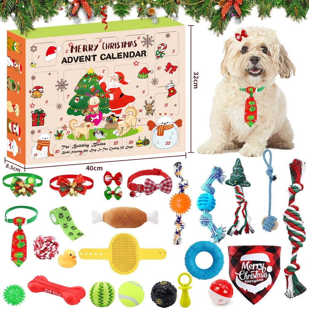 Boîte cadeau pour chien de Noël
