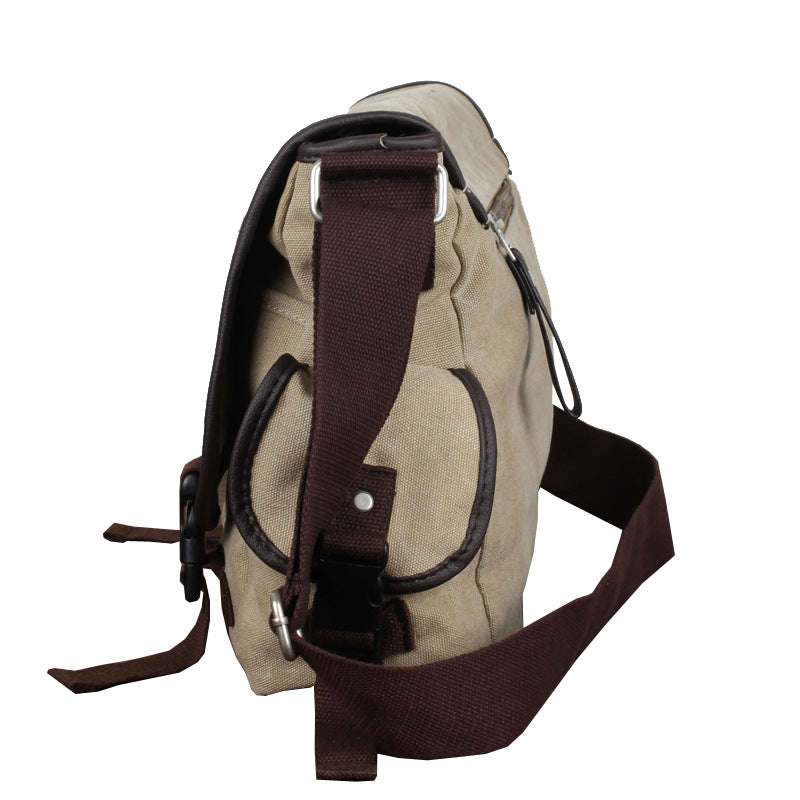 Toile Homme Postman Crossbody Sac à dos