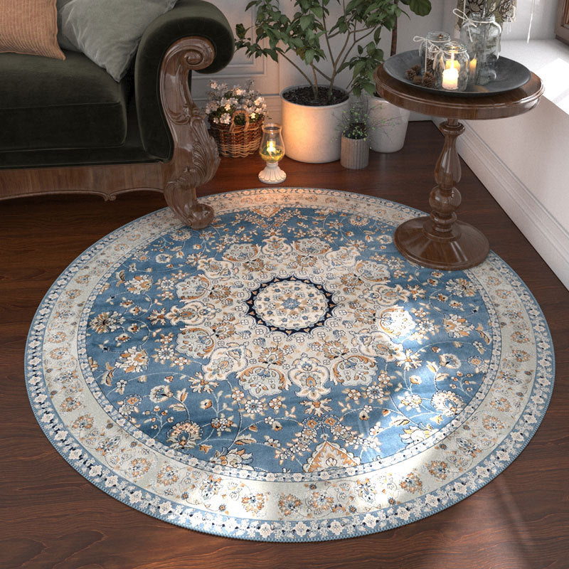 Rug rond de style ethnique bosniaque