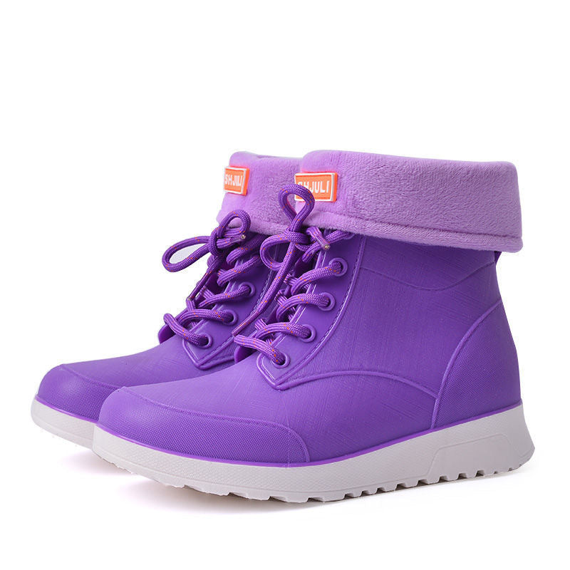 Bottes de pluie Straps hommes et femmes avec le bas doux antidérapant