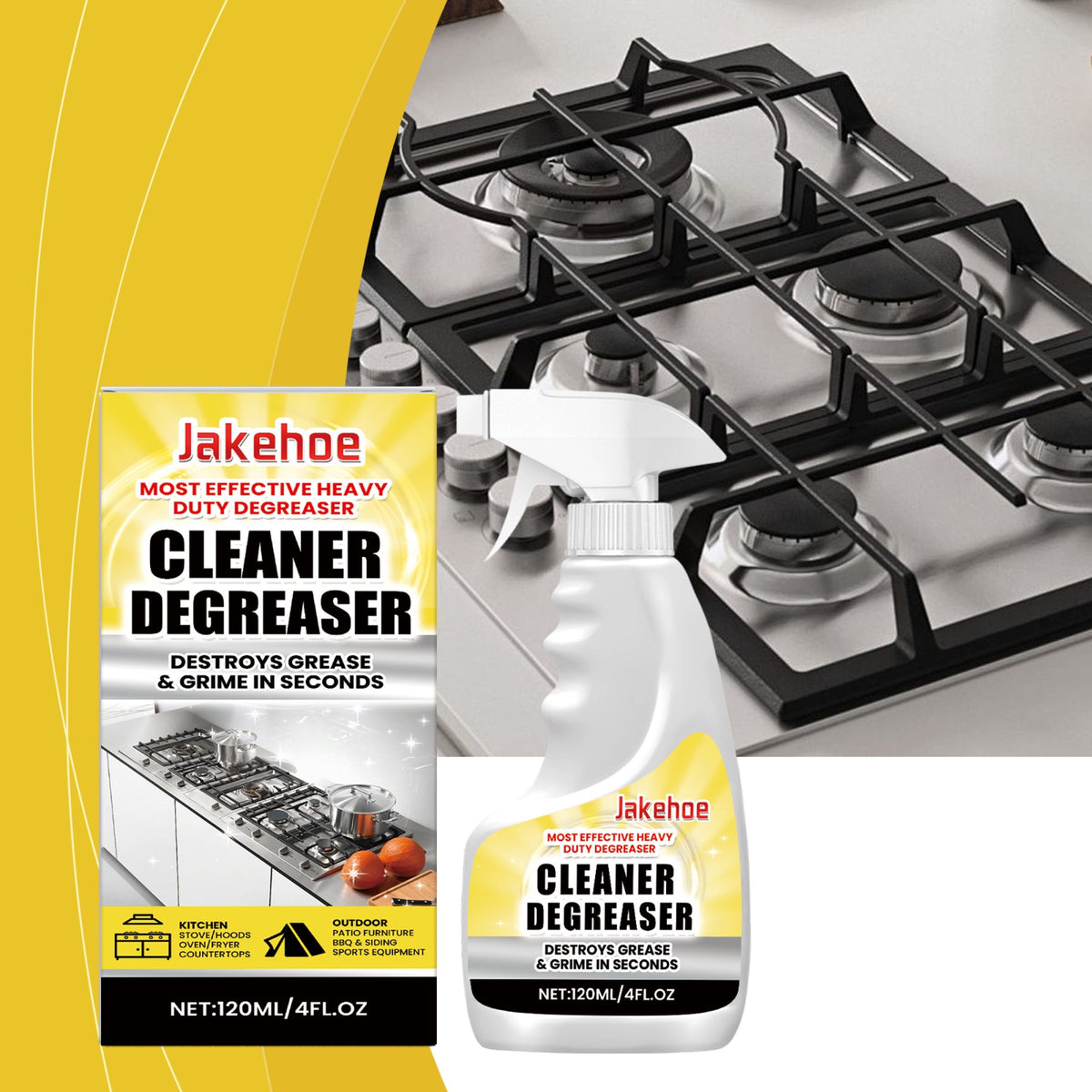 Vaporisateur de nettoyage de la graisse de cuisine JAKEHOE