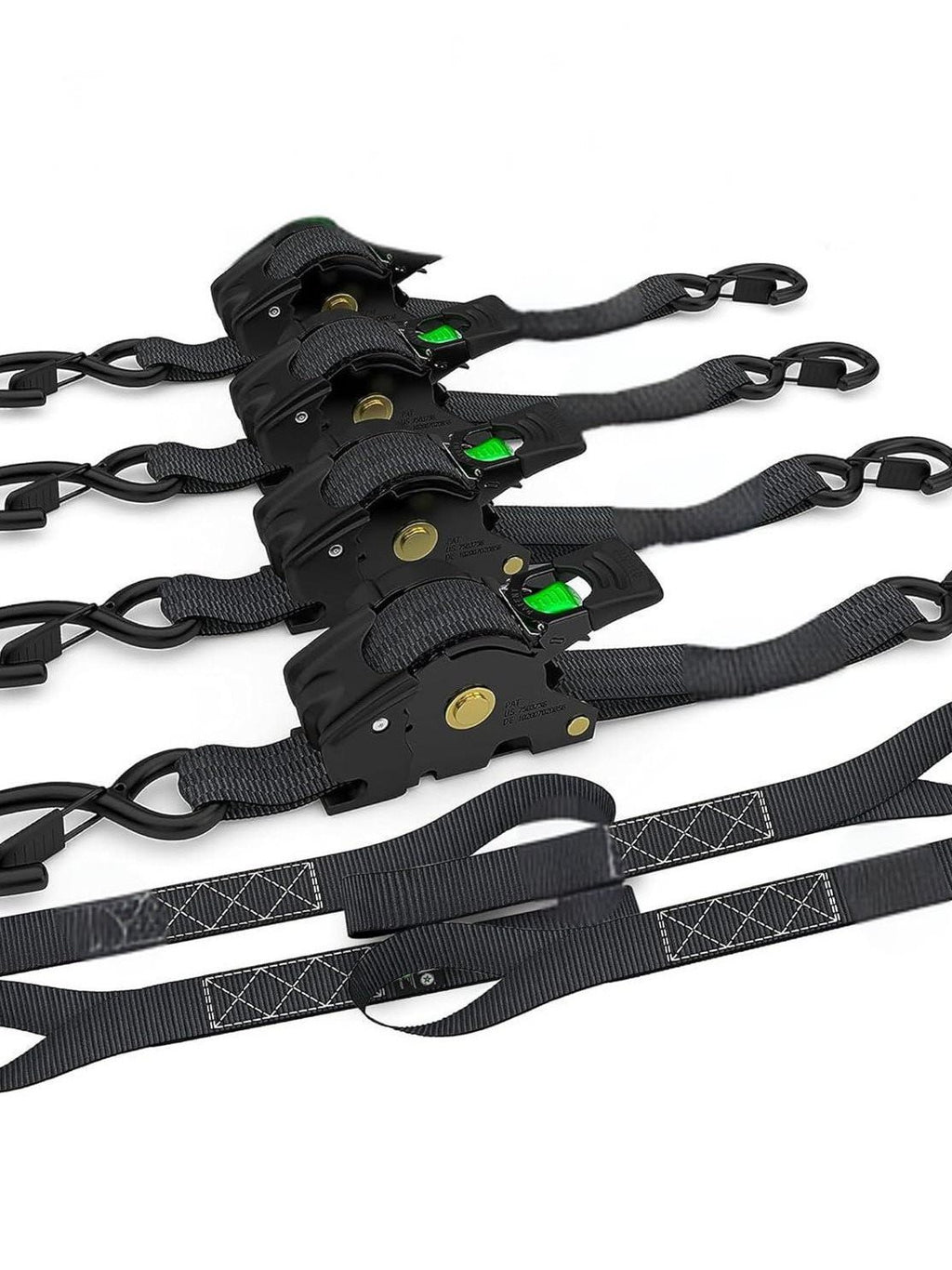 Self-Retracting Ratchet Tie-Down Strap for SUV RV