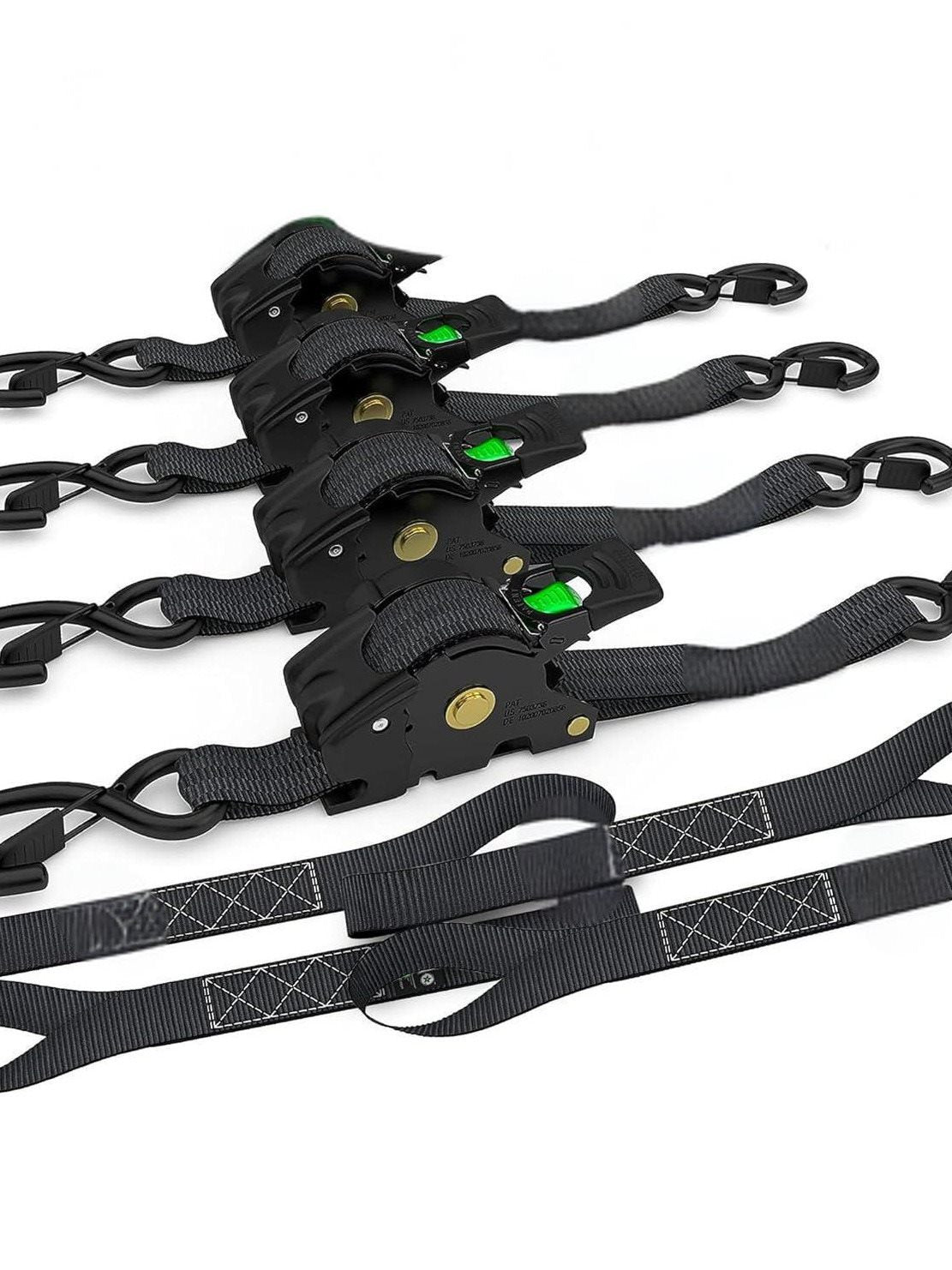 Self-Retracting Ratchet Tie-Down Strap for SUV RV