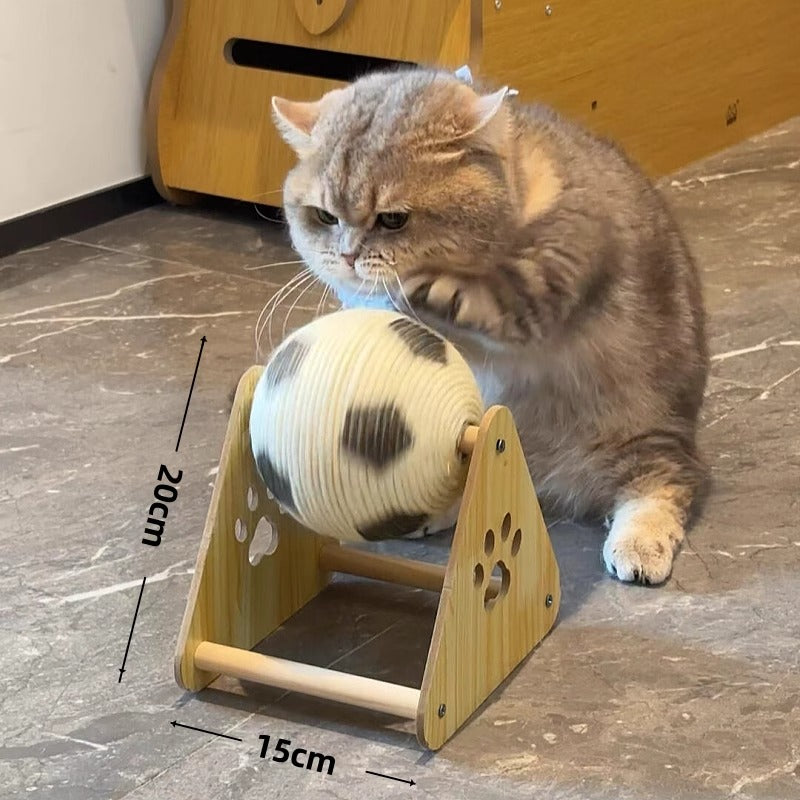 Plancher vertical en bois Panneau de grattage Cat résistant à l'usure Pas de pellicule