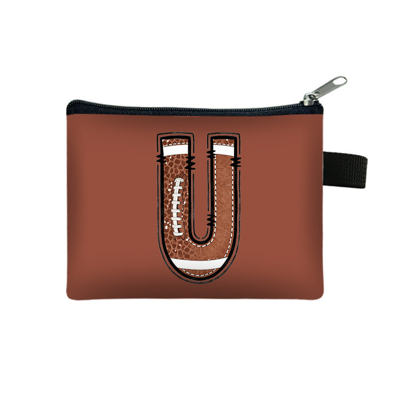Creative Baseball Themed Lettre Coin Purse