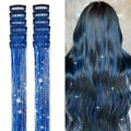 Extensions de cheveux brillants sans couture fil laser