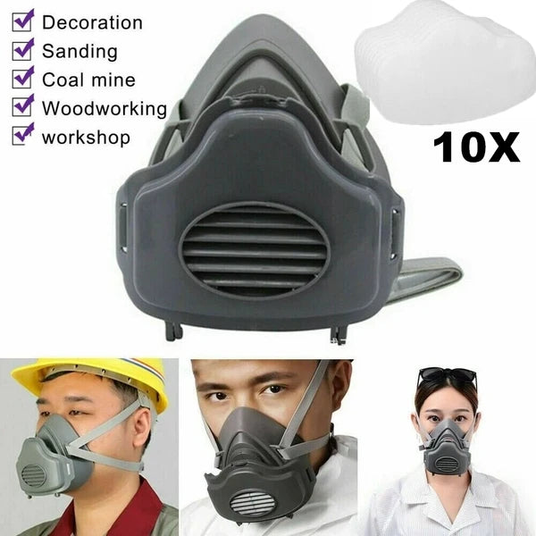 Halb Gesicht Masque Atemgerät Gesichtsstück Für Holzbearbeitung Malen Schweißen