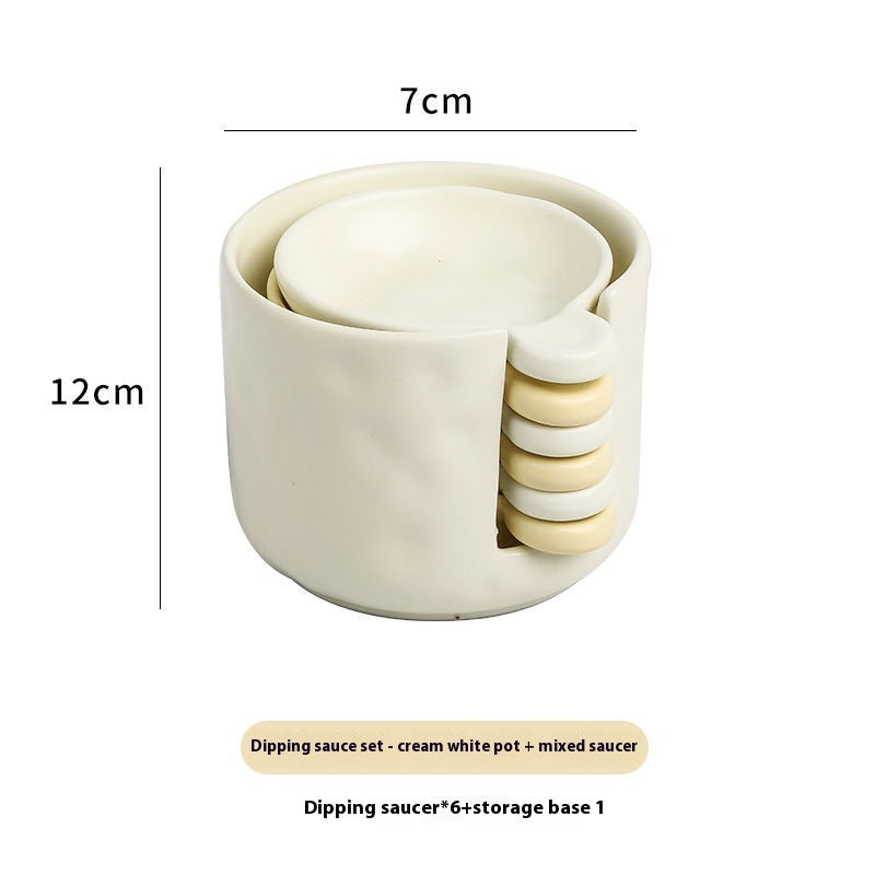 Disque de stockage Costume latéral Sauce de soja Sauce Vinegar Dish
