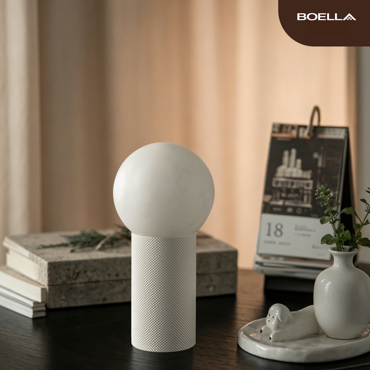 Lampe espagnole en marbre naturel