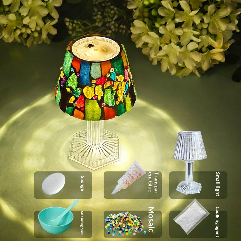 Matériau de bricolage de petite lampe de table fait main
