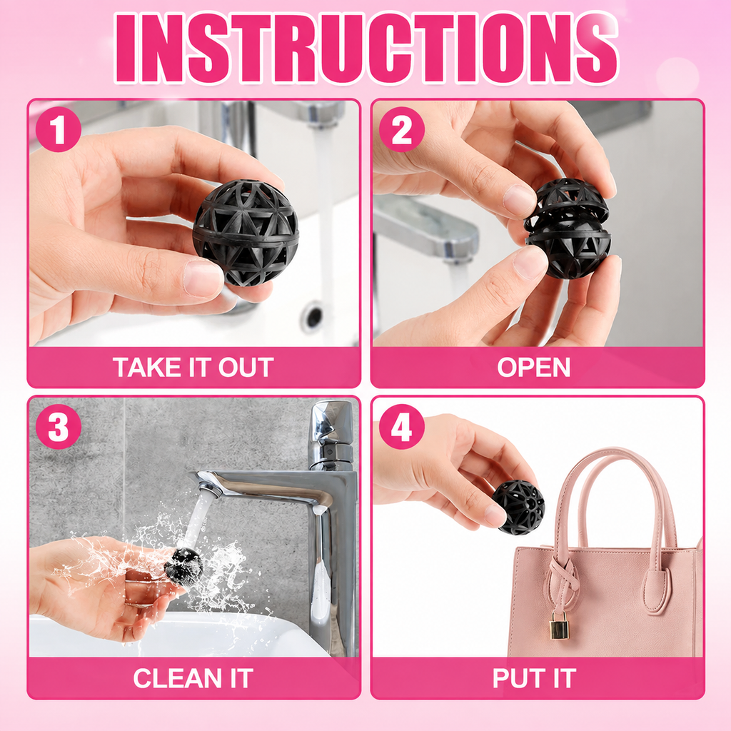 Sac collant Clean Ball purse purse balle de nettoyage réutilisable pour l'enlèvement de linte de la poussière