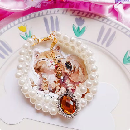 Cat Pet Bijoux eau pendentif collier de lapin