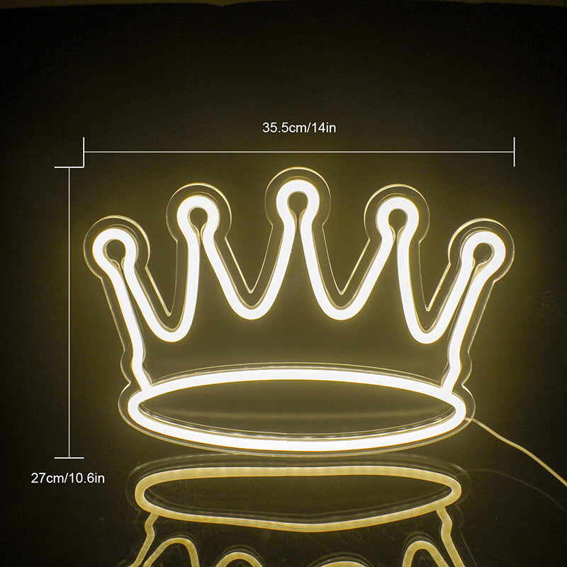 Vente Internet Célébrité Atmosphère Lumineuse Couronne Neon Lumière Ins Vent Lampe LED décorative