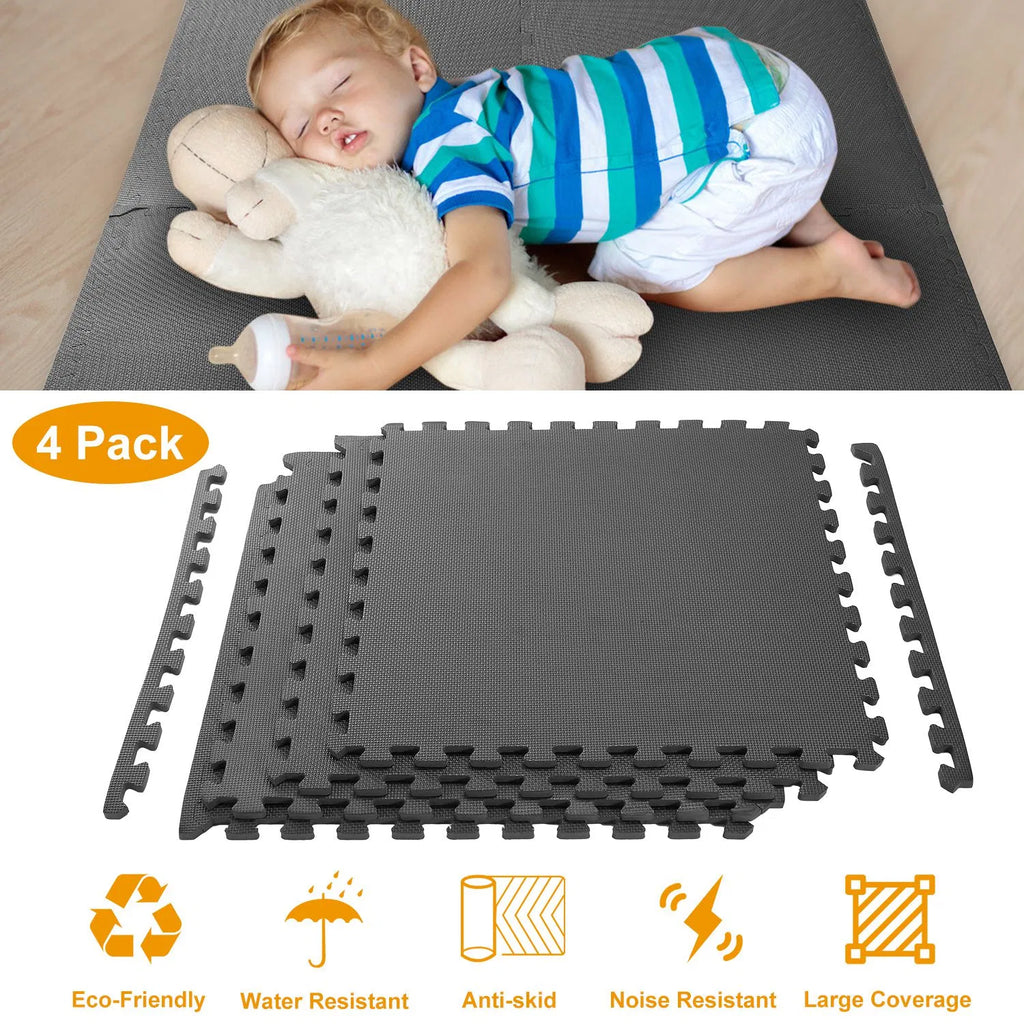 Puzzle Exercise Mat Mousse Gym EVA Mat Interlocking Tiles Sol de protection pour l'équipement de gym