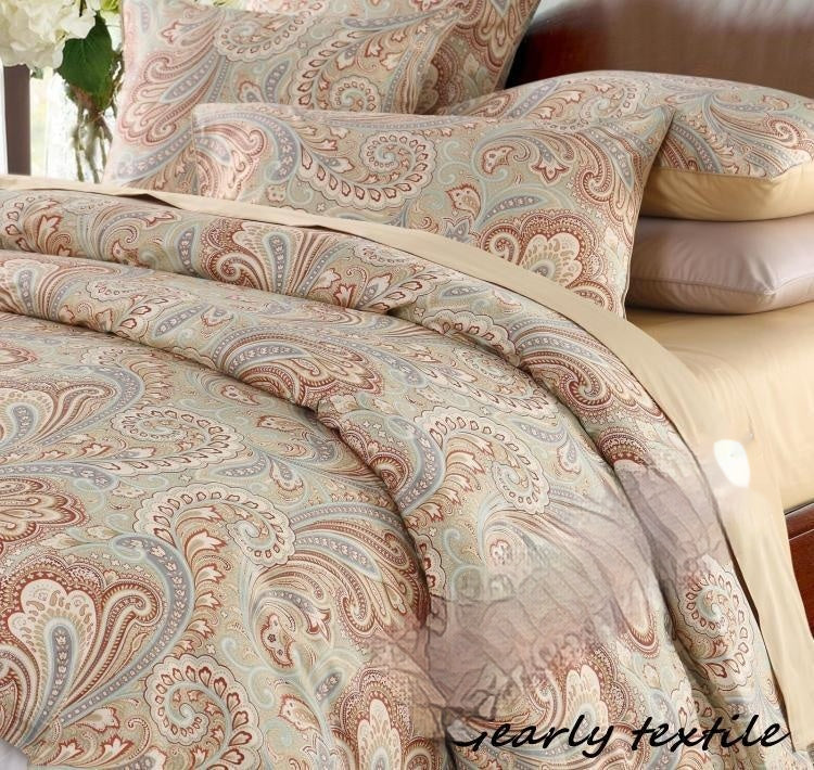 Four-Season Floral 60-Ply Cotton Gauze Maison Couverture de couettes en textile et étui d'oreiller Thre