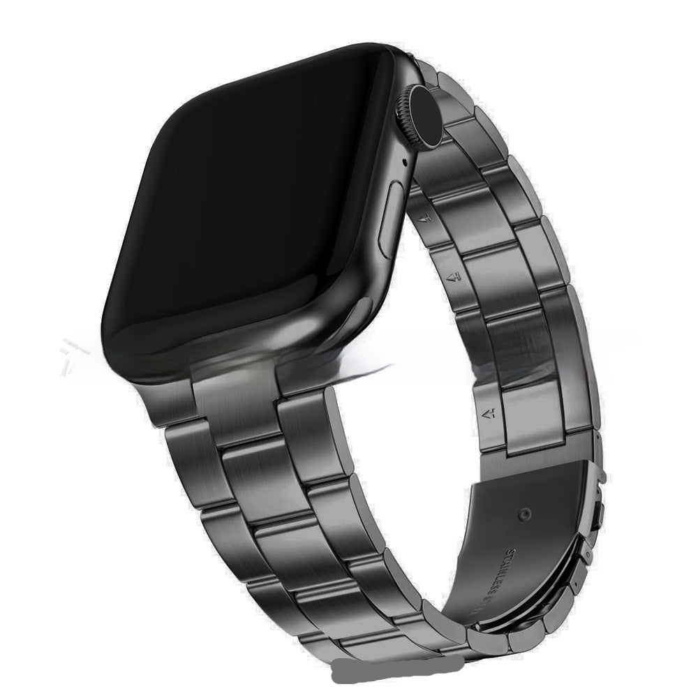Bracelet de montre en acier inoxydable de petite taille à trois perles