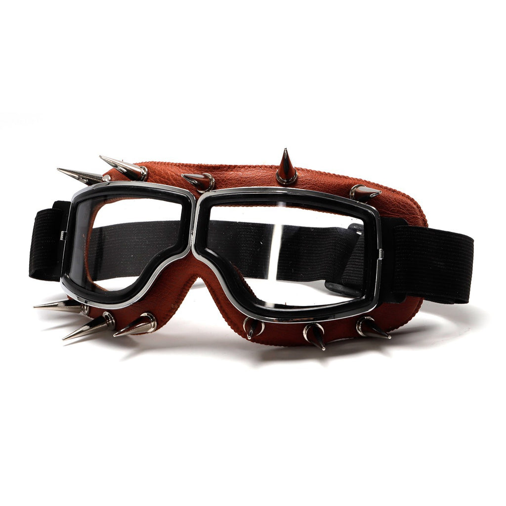 Retro Punk Rivet Gants coupe-vent Cuir Biker-Style Eyewear