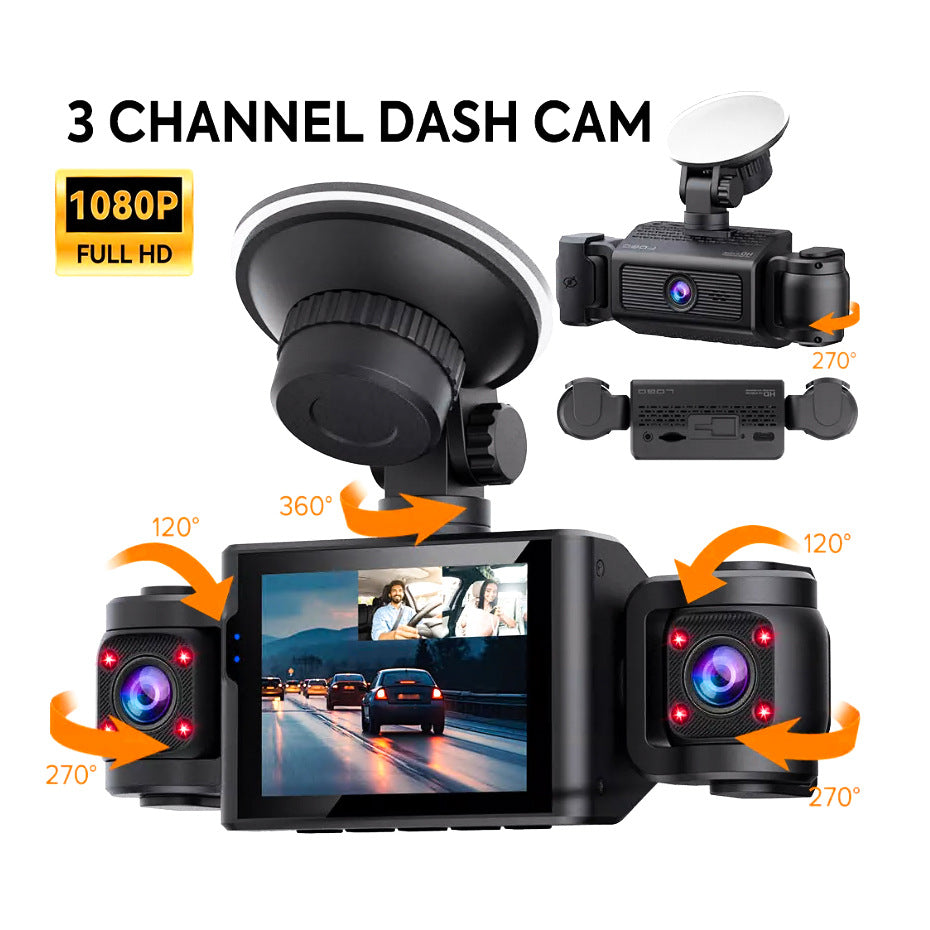 Caméra de vision de nuit DVR HD de voiture 1080P