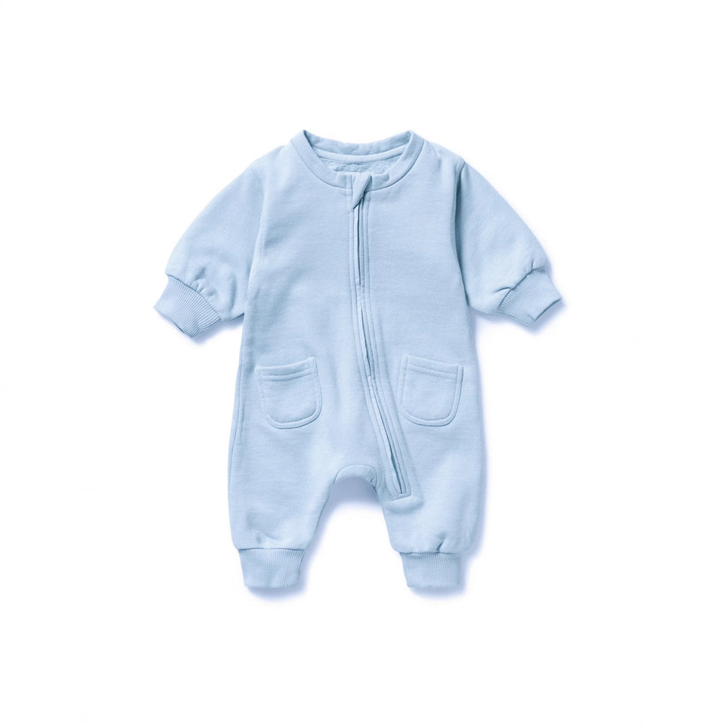 Printemps Automne Solide couleur manches longues Baby Onesie