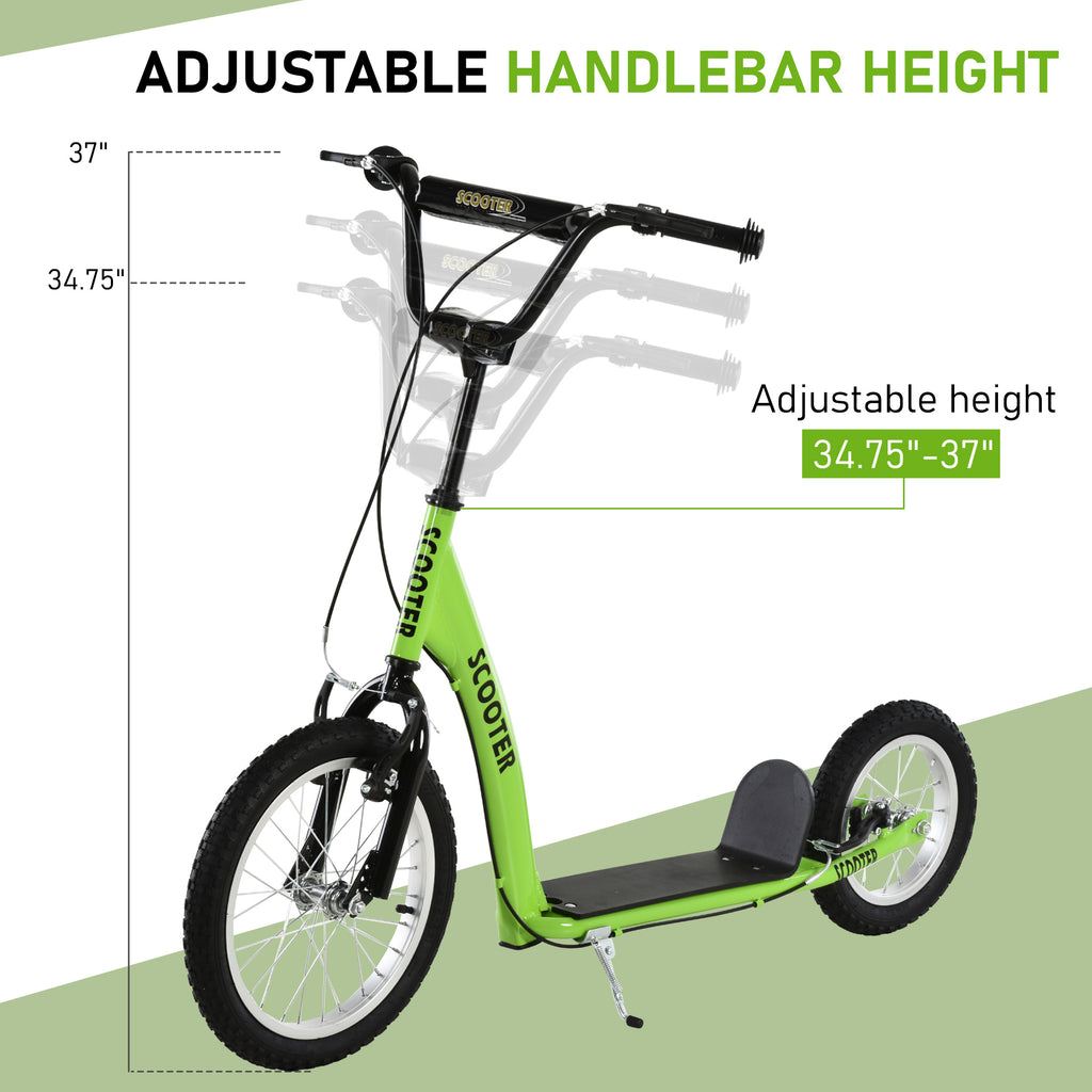 Scooter jeune avec barre réglable