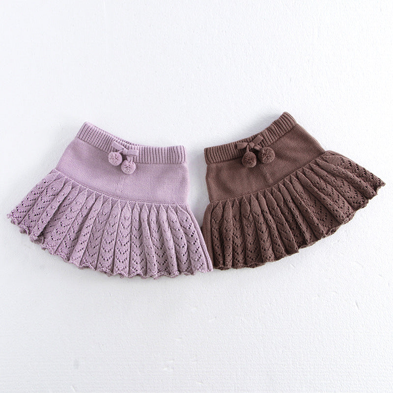 Filles Hollow Retro Plantskirt plissé