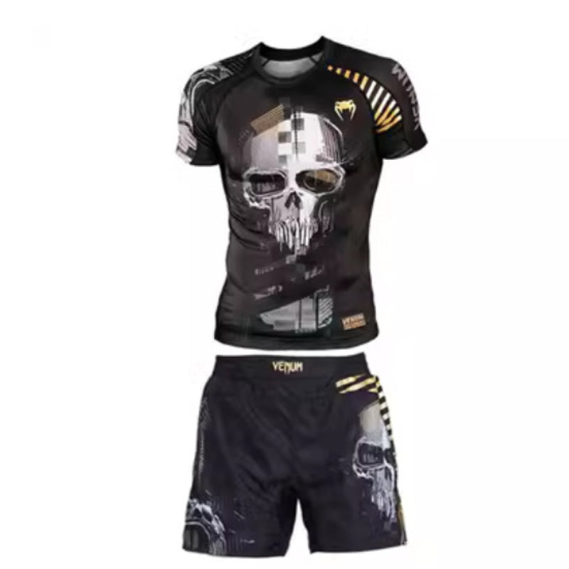 Sanda Formation Vêtements Boxing Fighting Boxing Tight vêtements de séchage rapide