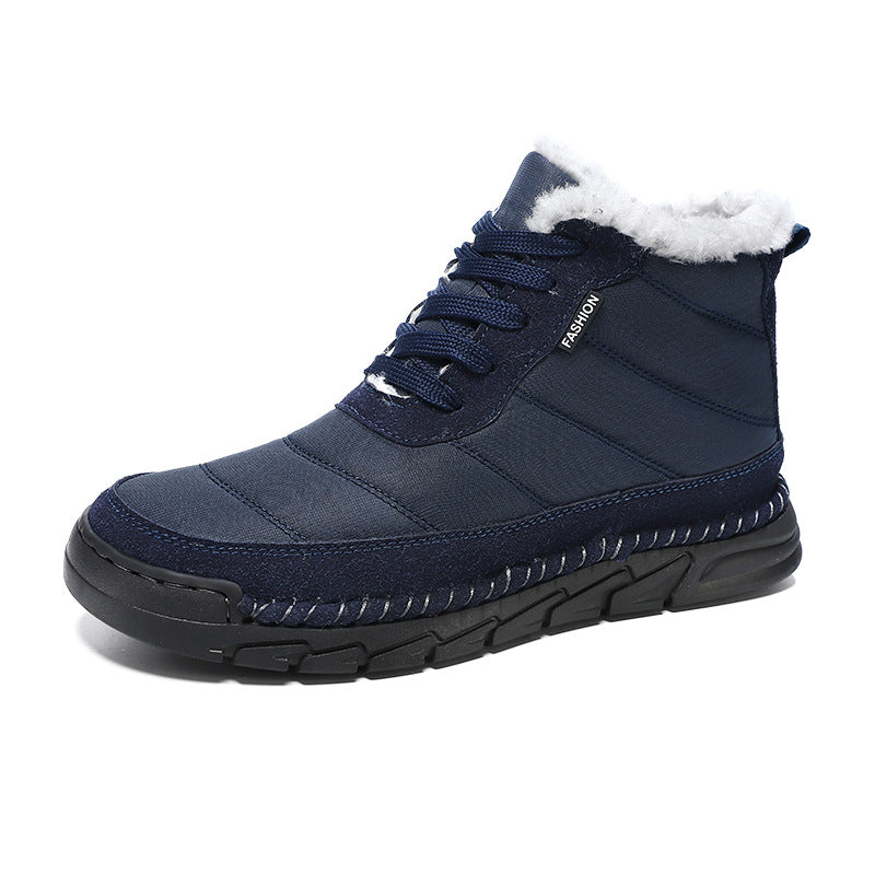 Bottes de neige avec semelles extérieures antidérapantes doublées de coton