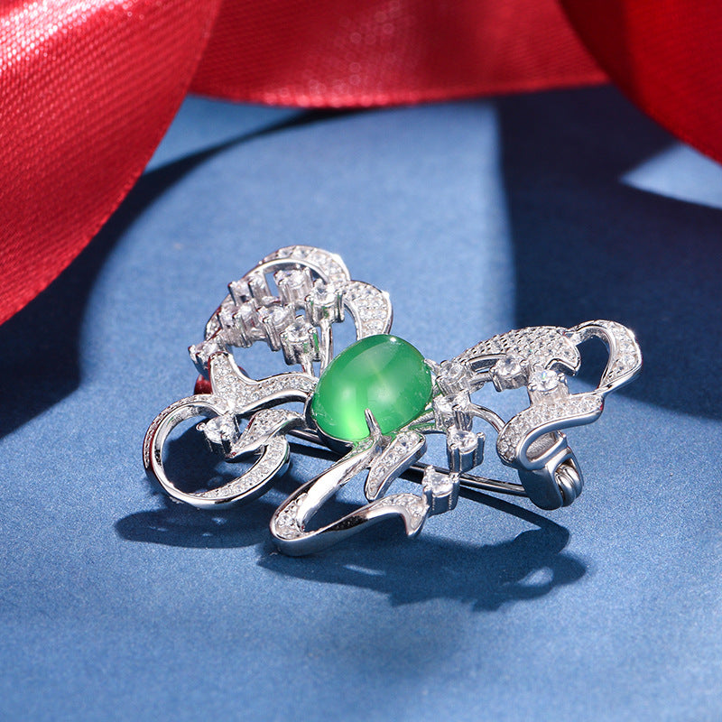 S925 Broche papillon en argent sterling