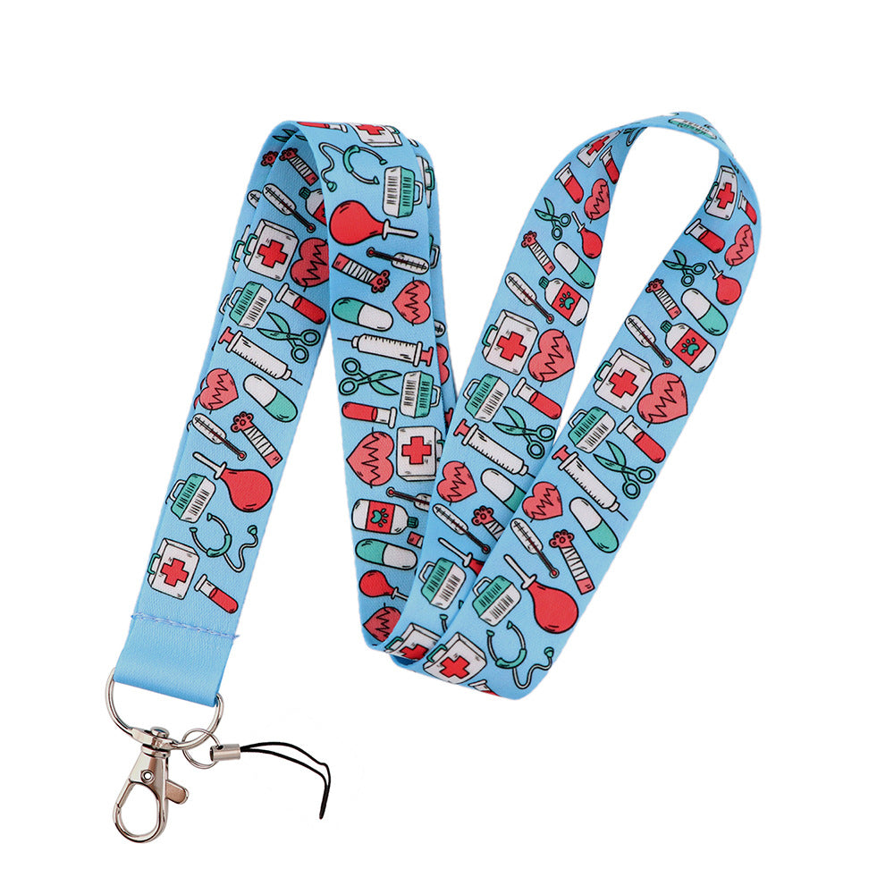 Mignon Docteur Cartoon Téléphone portable Lanyard