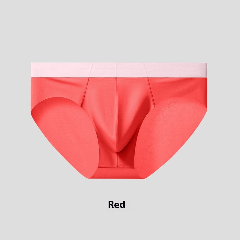 L'été Ice Silk Sous-vêtements pour hommes Nylon Une couche Crotch Respirant Mince