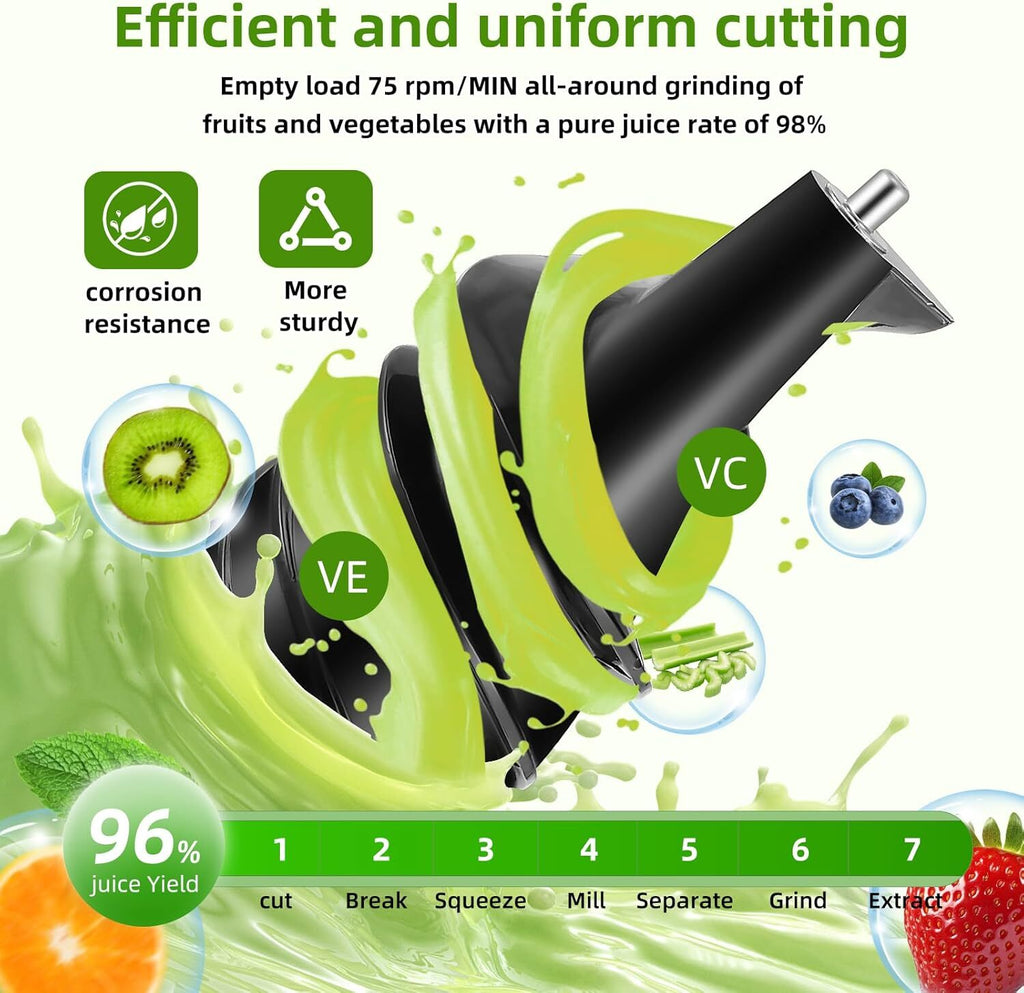 Slow Juicer Cold Press Squeezer Electric Juicer Machine Slag Juice Separator