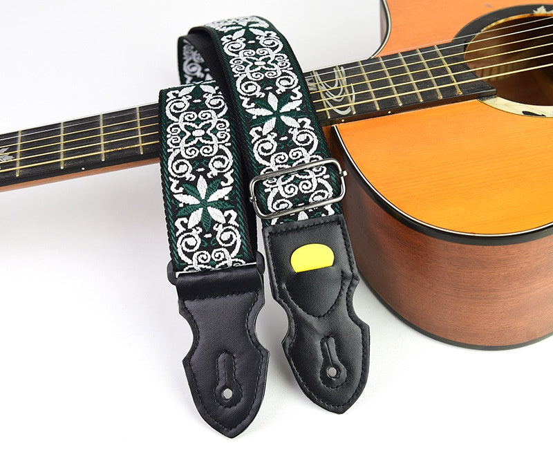 Bracelet pour guitare Folk Guitar Leather Electric Guitar Personnalité Guitare en bois Bracelet pour épaule