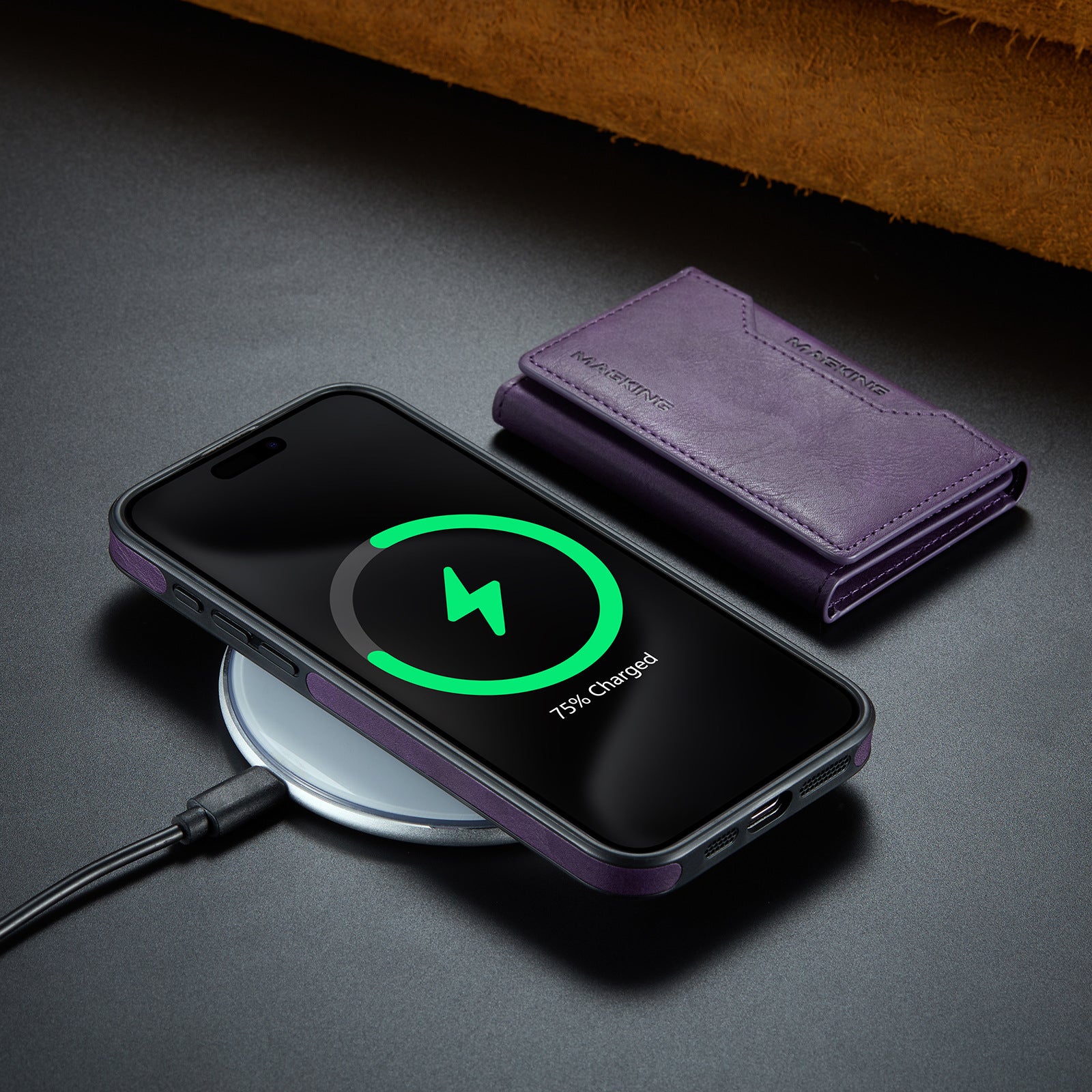 Chargeur sans fil de carte de téléphone mobile multicarte