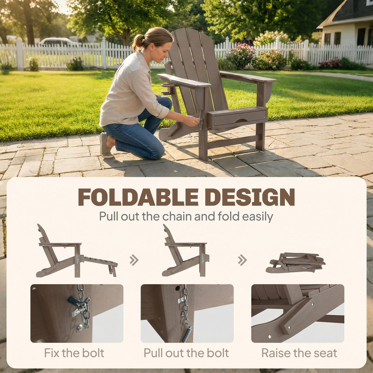 Adirondack Folding Chair Set of 2