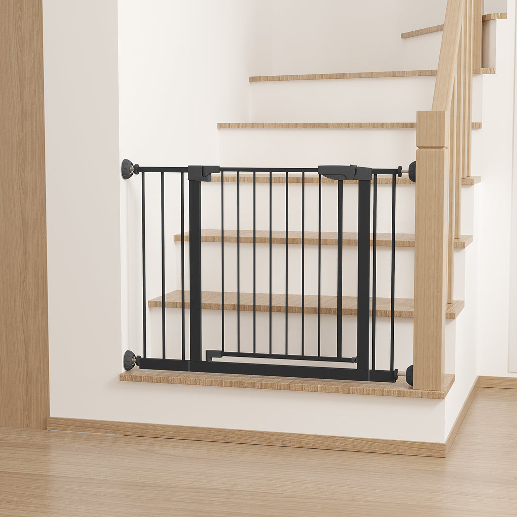 29,5-45,3" Wide Baby Gate avec protecteur mural pour escaliers