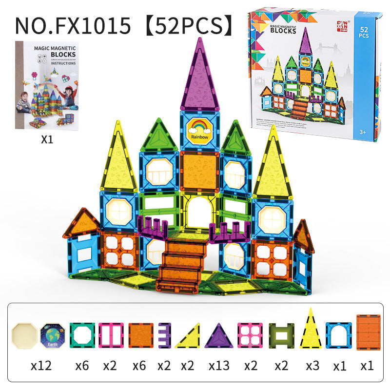 Magnetic Tile Jouet d'assemblage éducatif pour enfants