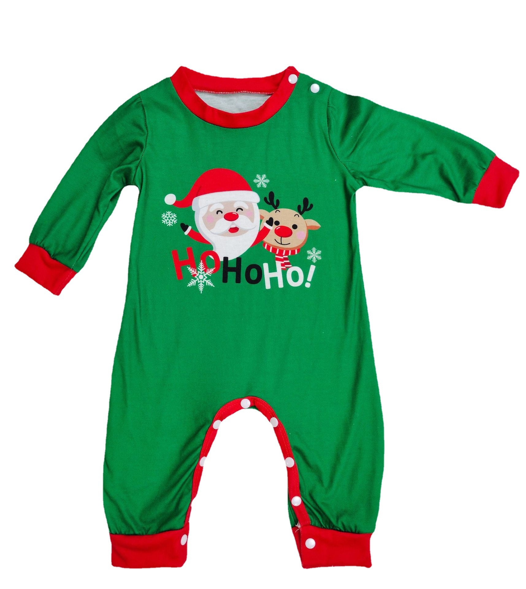 Pyjama de Noël pour la famille Matching Family Christmas PJs Sets Santa Claus Printed Top Sl