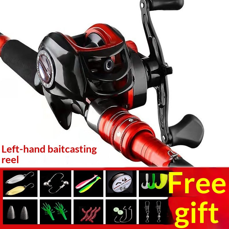 Poignée de bobine simple Spinning Rod de pêche avec une poignée droite et une bobine de baitcasting