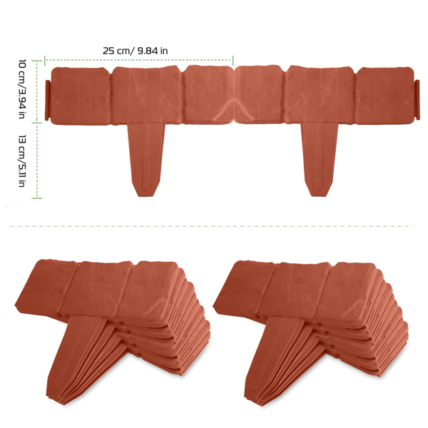 Edging de pelouse en plastique
