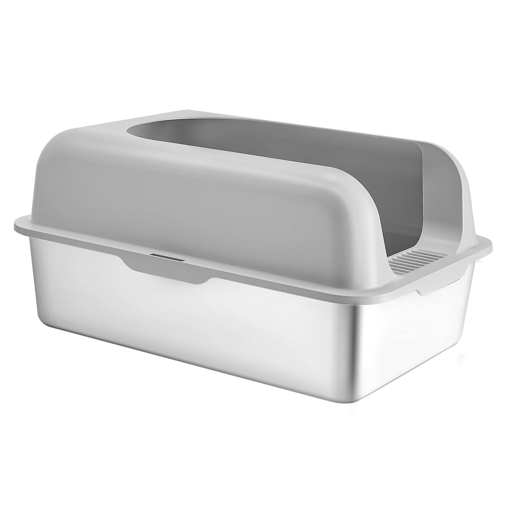 VEVOR 6 Boîte à litière pour chat profond Boîte à litière sans or avec panneau filtrant
