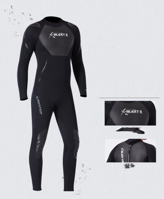 1.5MM Snorkeling chaud et froid à manches longues Surf écran solaire Jellyfish Maillot de bain