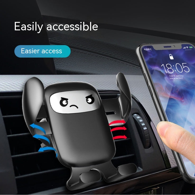 Carte de dessin animé Buckle Voiture Vent Support de téléphone mobile
