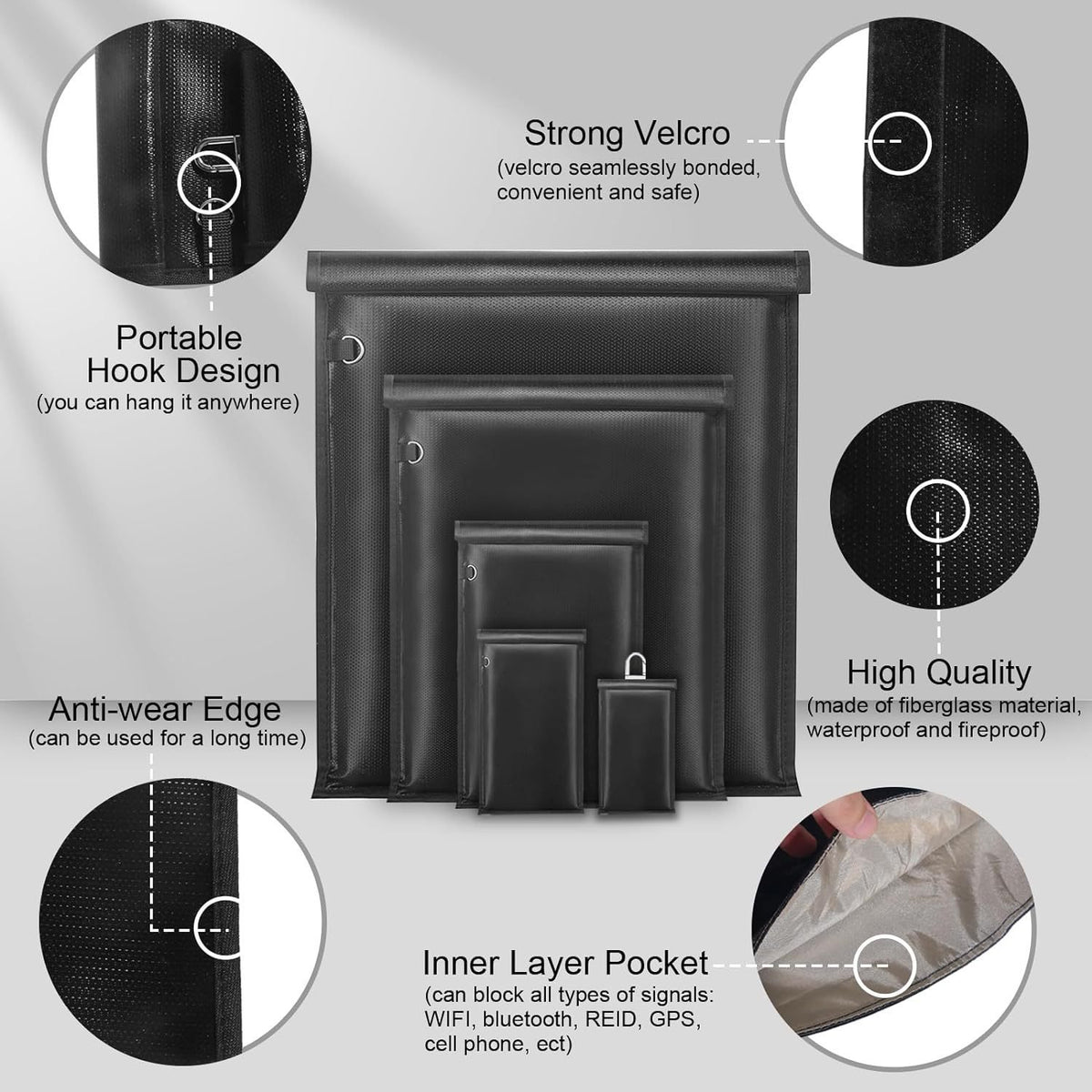 Signal blocking tablet car key case