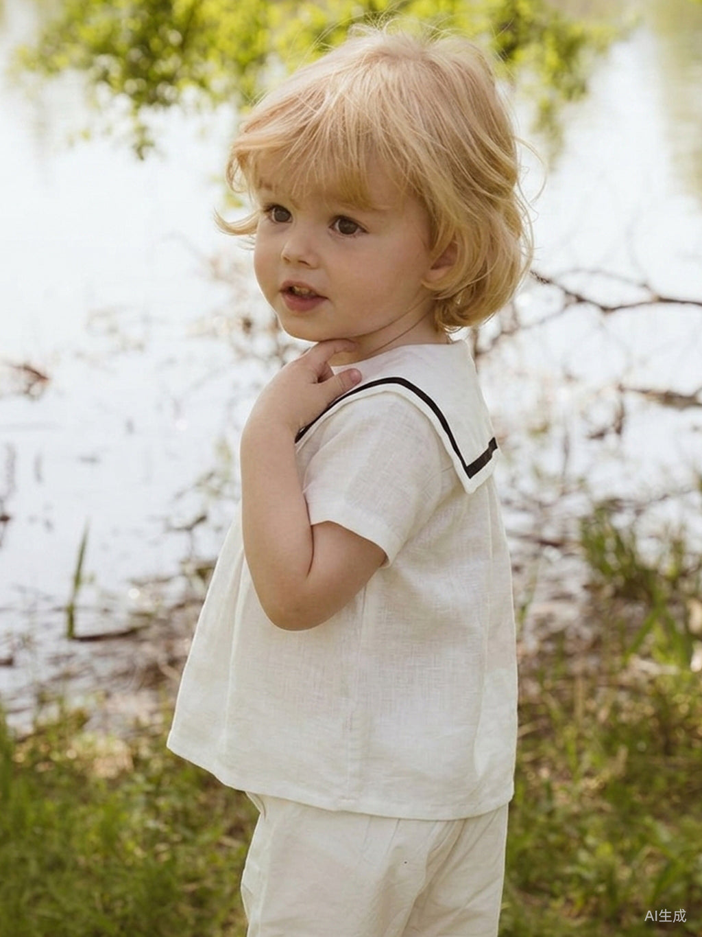 Men's and women's linen shirt