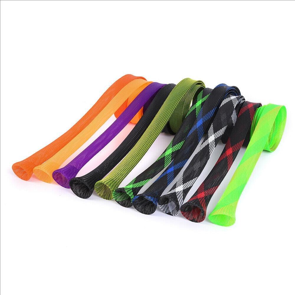 Luya Tige de pêche en PET tissé en nylon Manche