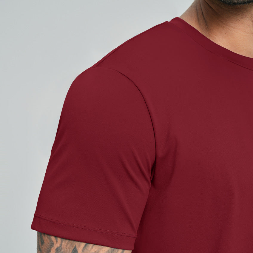 T-Shirt de fitness casual homme cou-équipage