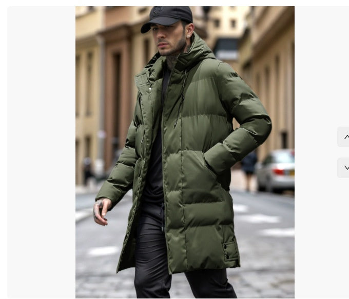 Manteau de coton casual chaud épais